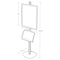 Azar Displays Sky Tower Display w/ 22"W x 28"H Snap Frame & Steel Brochure Shelf 300291-SLV - alternate 2